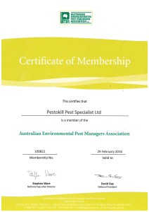 Cert of Membership - AEPA - Present to 20160229